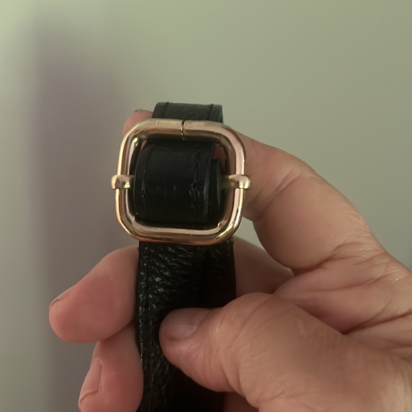 Black Leather backpack brass zippers made in Italy very good condition - Picture 13 of 13